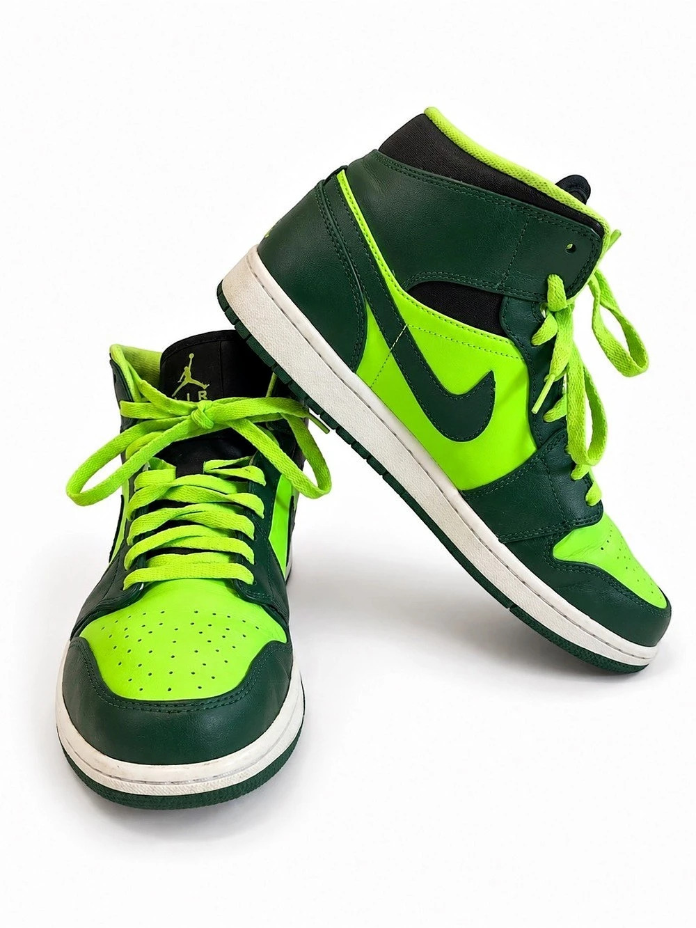 men’s Jordan 1 Mid “Hulk”Green & Black US 11